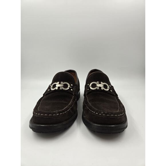 Vintage Men 5.5 Ferragamo Gancini Loafers Limited Edition Rare - Picture 3 of 14